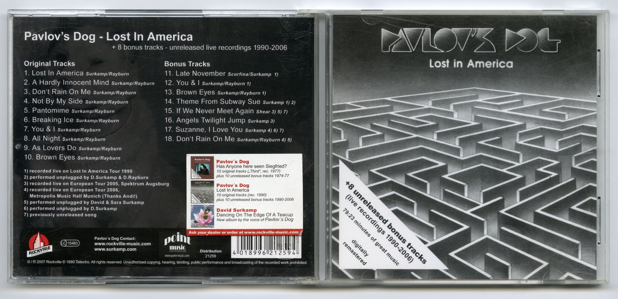 Pavlov’s Dog『Lost In America』01
